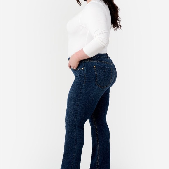 Seven7 Women's Dark Blue Straight Leg Jeans - Picture 2 of 7